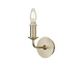 D0695  Banyan Switched Wall Lamp 1 Light Champagne Gold